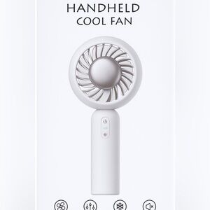Portable White Handheld Fan